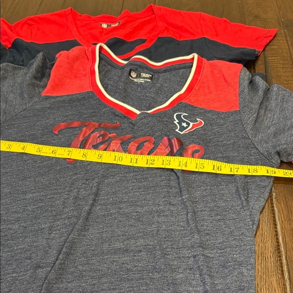 NFL Houston Texans Women's Navy and Red Short Sleeve Tees Large - Picture 5 of 8